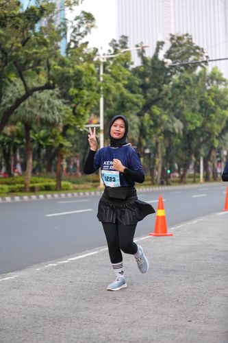 Race photo from KEMLU RUN 2025