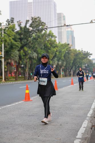 Race photo from KEMLU RUN 2025