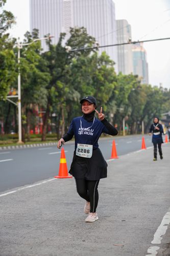 Race photo from KEMLU RUN 2025