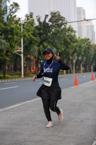 Race photo from KEMLU RUN 2025