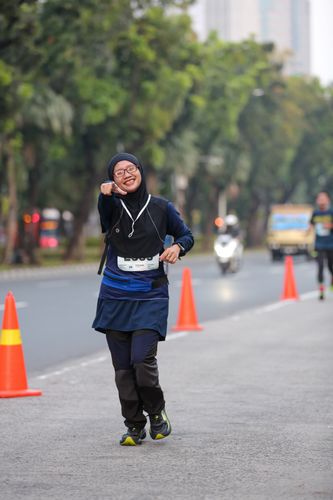 Race photo from KEMLU RUN 2025