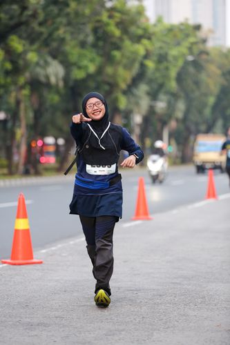 Race photo from KEMLU RUN 2025