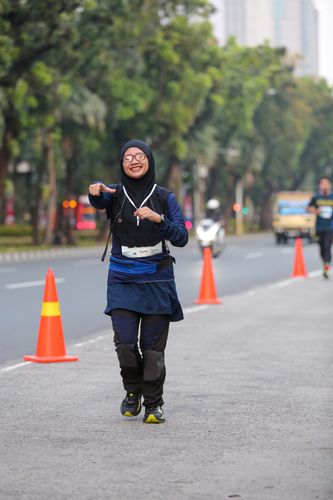 Race photo from KEMLU RUN 2025