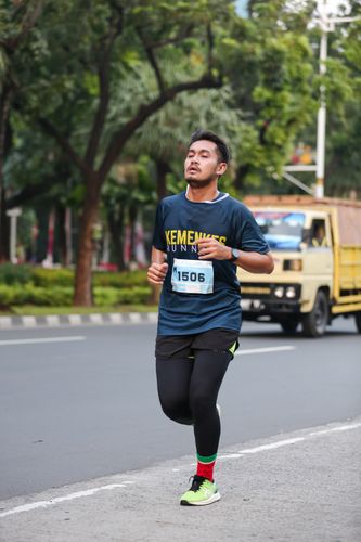 Race photo from KEMLU RUN 2025