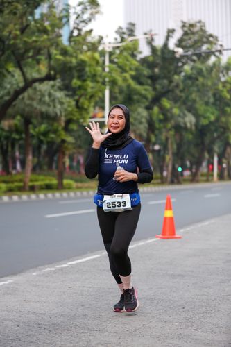 Race photo from KEMLU RUN 2025