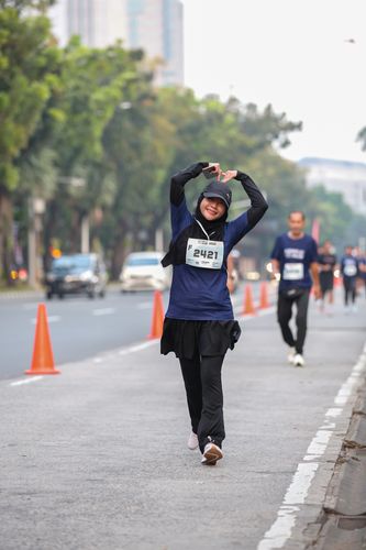 Race photo from KEMLU RUN 2025