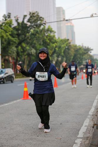 Race photo from KEMLU RUN 2025