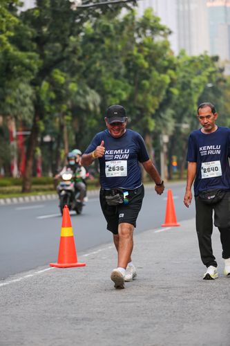 Race photo from KEMLU RUN 2025