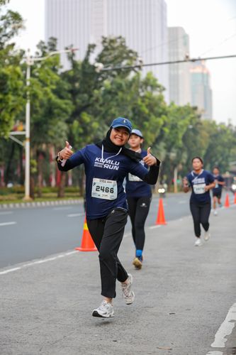 Race photo from KEMLU RUN 2025