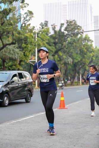 Race photo from KEMLU RUN 2025