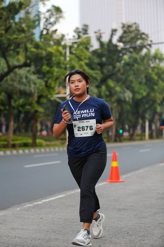 Race photo from KEMLU RUN 2025