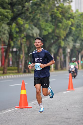 Race photo from KEMLU RUN 2025