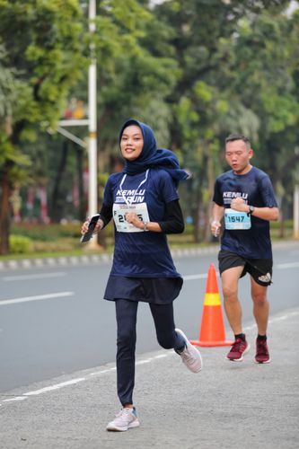 Race photo from KEMLU RUN 2025