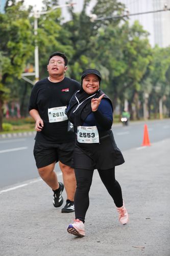 Race photo from KEMLU RUN 2025
