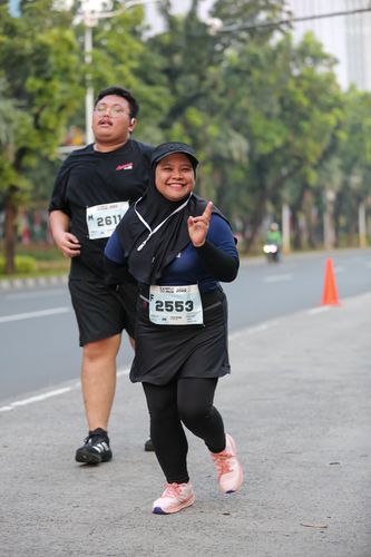 Race photo from KEMLU RUN 2025