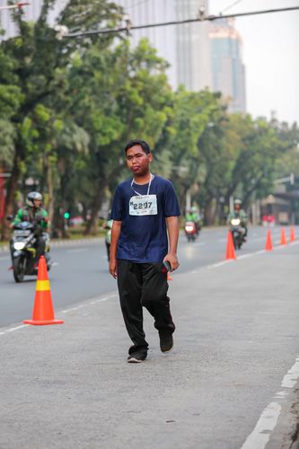 Race photo from KEMLU RUN 2025