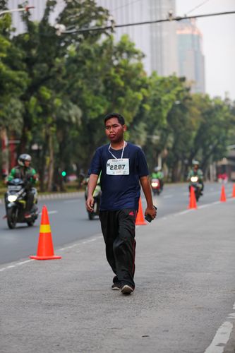 Race photo from KEMLU RUN 2025