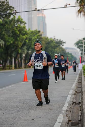 Race photo from KEMLU RUN 2025