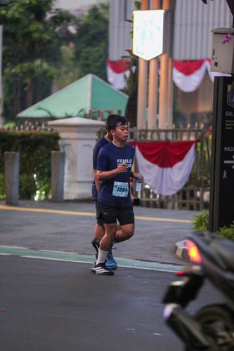 Race photo from KEMLU RUN 2025