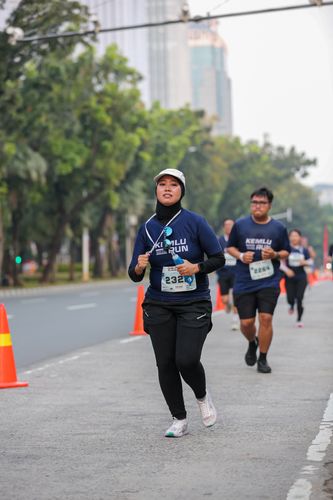Race photo from KEMLU RUN 2025