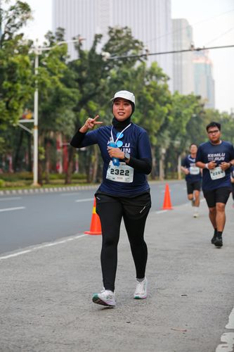 Race photo from KEMLU RUN 2025