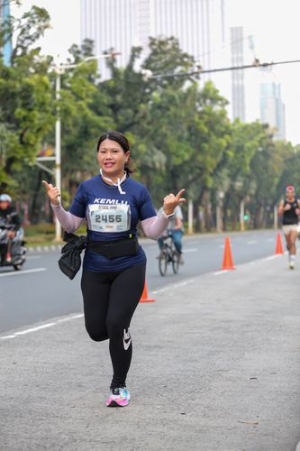 Race photo from KEMLU RUN 2025
