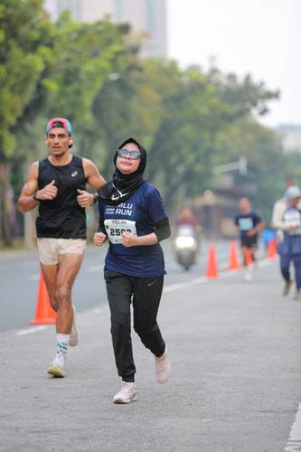 Race photo from KEMLU RUN 2025