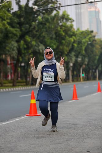 Race photo from KEMLU RUN 2025