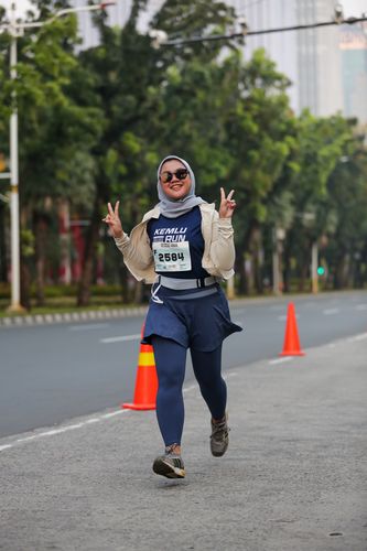 Race photo from KEMLU RUN 2025