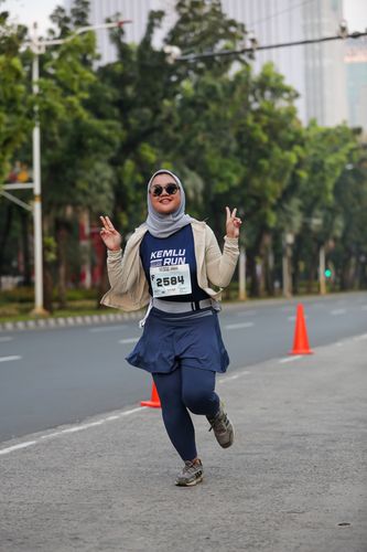 Race photo from KEMLU RUN 2025