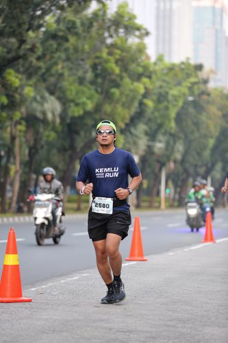 Race photo from KEMLU RUN 2025
