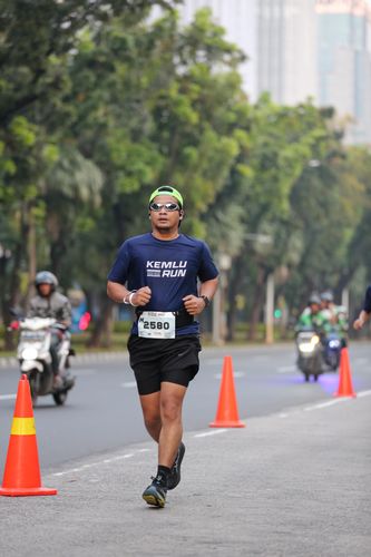 Race photo from KEMLU RUN 2025