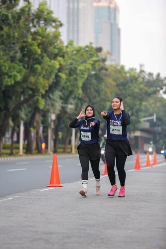 Race photo from KEMLU RUN 2025