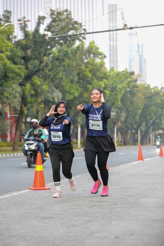 Race photo from KEMLU RUN 2025