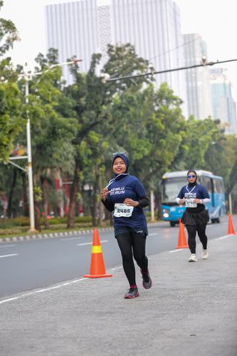Race photo from KEMLU RUN 2025