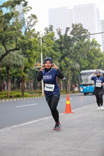 Race photo from KEMLU RUN 2025