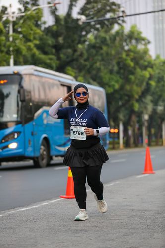 Race photo from KEMLU RUN 2025