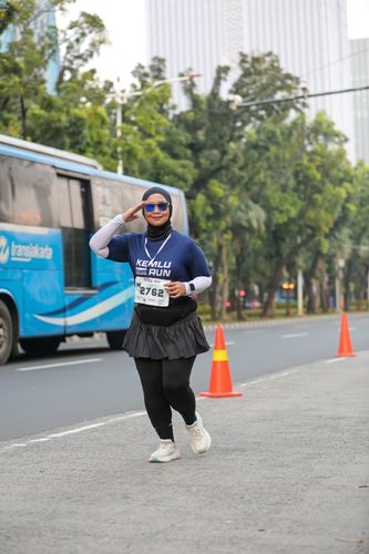 Race photo from KEMLU RUN 2025