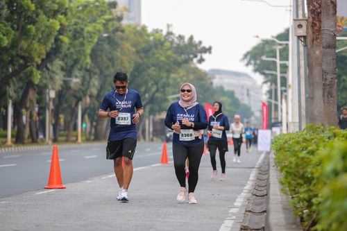 Race photo from KEMLU RUN 2025