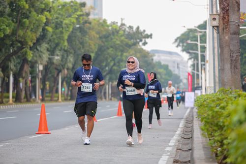 Race photo from KEMLU RUN 2025
