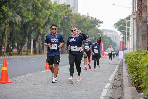 Race photo from KEMLU RUN 2025