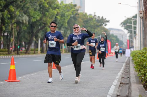 Race photo from KEMLU RUN 2025