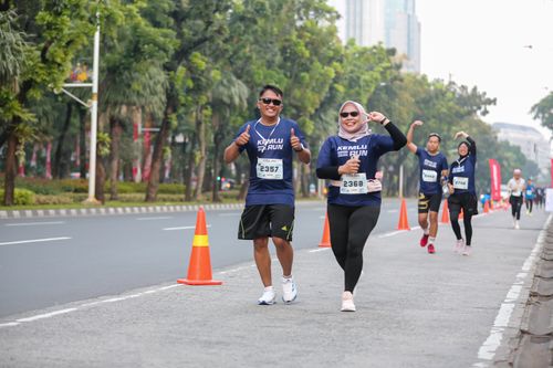 Race photo from KEMLU RUN 2025