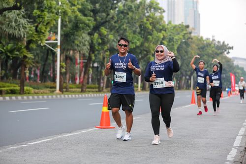 Race photo from KEMLU RUN 2025