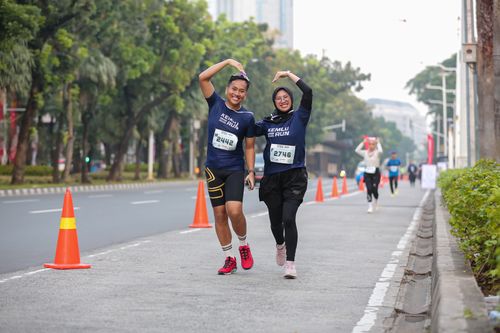 Race photo from KEMLU RUN 2025