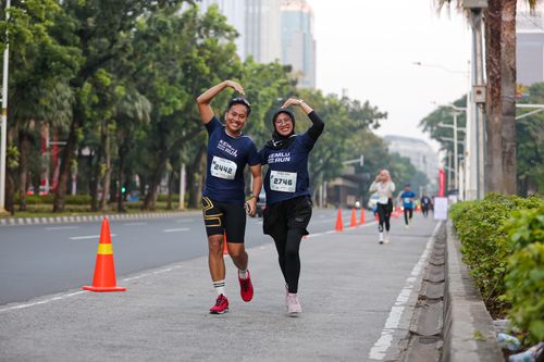 Race photo from KEMLU RUN 2025