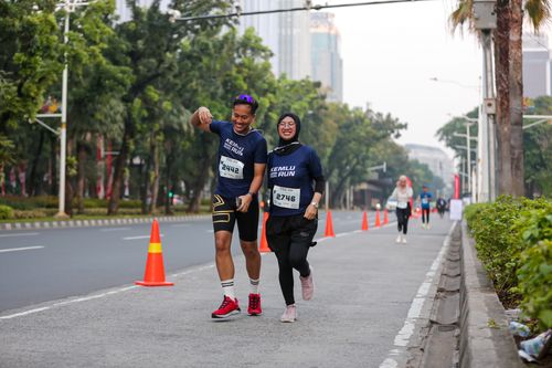 Race photo from KEMLU RUN 2025