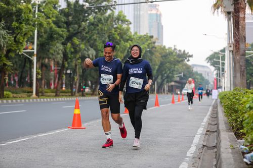 Race photo from KEMLU RUN 2025