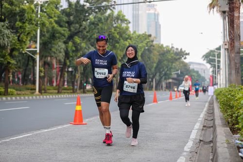 Race photo from KEMLU RUN 2025