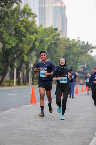 Race photo from KEMLU RUN 2025